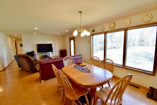 Dedicated dining area that is spacious enough for family get togethers