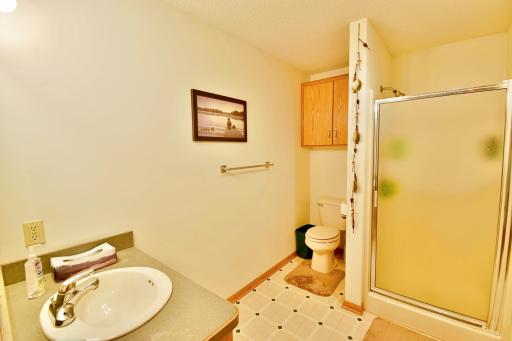 One of the 3/4 bathrooms