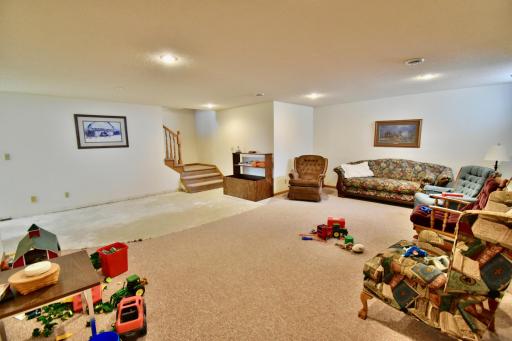 View of the family room from the bedrooms