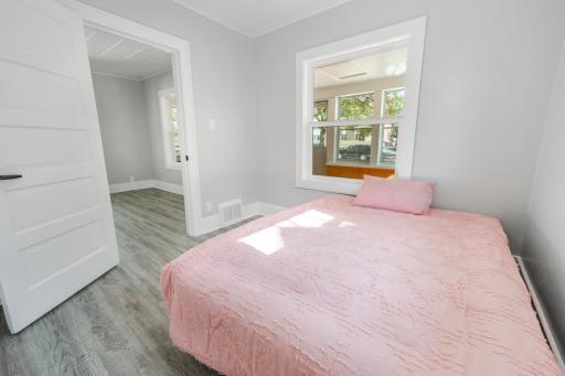 bedroom one on the main floor