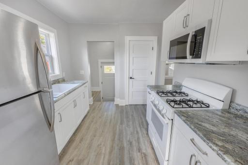 kitchen with large pantry