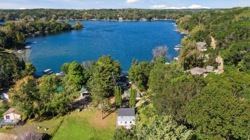 Cozy seasonal cabin on beautiful buildable 1 acre walkout lot just 1 house off Big Carnelian Lake w/deeded lake access nearby! 3 lots included that make up .92 acres. Stillwater schools! Build now or enjoy the cabin first & build whenever.