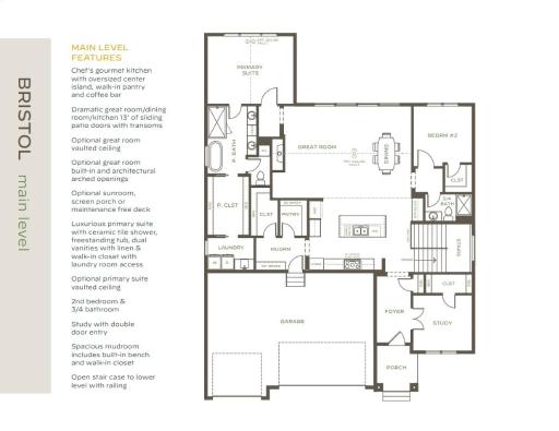 Main Floor Layout, Opportunities to customize!