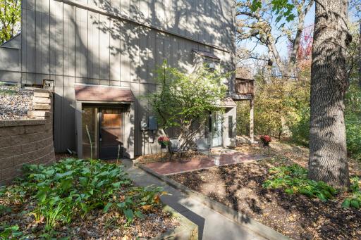 Front entry is 6 steps down from the detached garage.