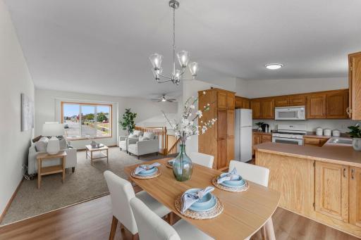 Coming Soon to Isanti! 4 bed 2 bath- Updates include: Freshly painted, brand new carpet, brand new LVP flooring in kitchen and bathrooms, new light fixtures throughout, new gas range in kitchen, and new toilets (yay!). This home is a *must see*