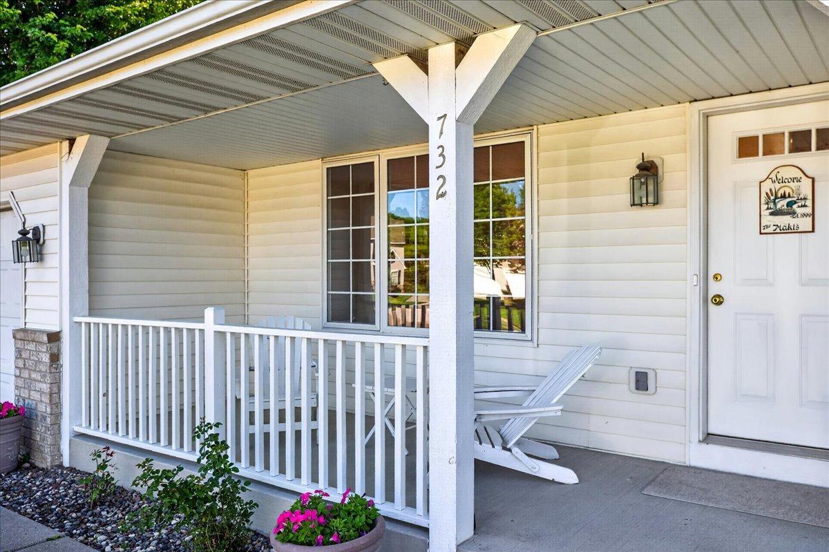 Cozy front porch