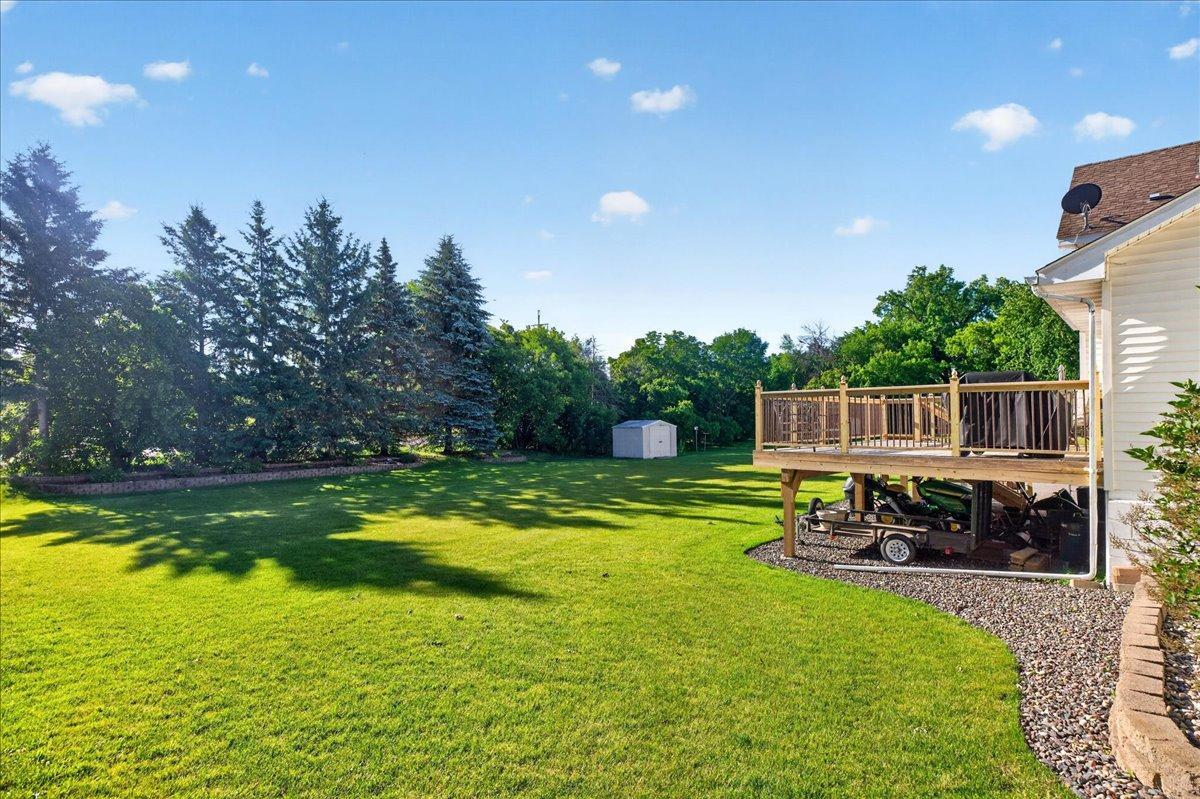 Massive and FLAT treelined backyard