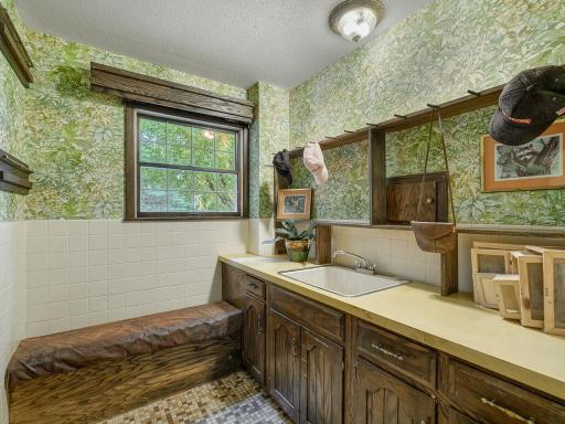 This mudroom may be able to be converted into a main floor laundry room.