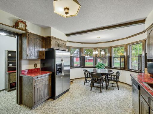 Ample viewing pleasure in the eat in kitchen with attached butler's pantry.