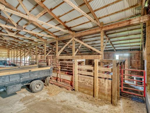 More stalls and parking storage off the older barn.
