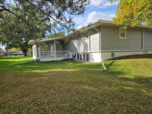 Notice the covered deck, perfect for grilling.
