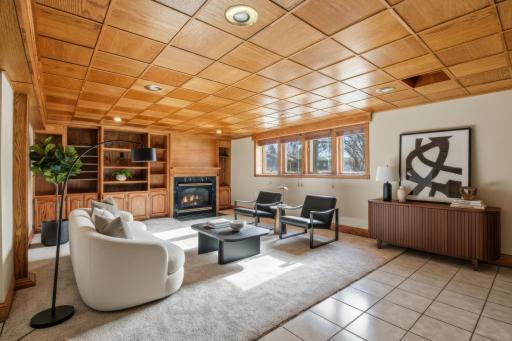 Virtual Family room. Notice the warm rays of sunshine coming in through look out windows.