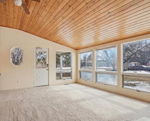 Virtual staging of 3 season porch, turn into man cave, game room, or whatever your heart desires!