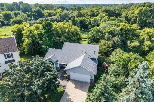 Private cul de sac lot with a private backyard
