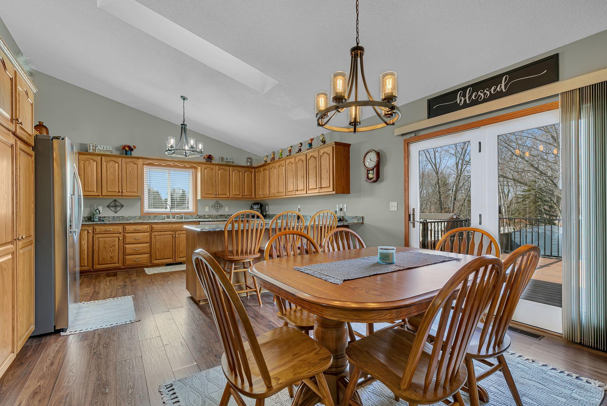 Upstairs Dining Room and Kitchen