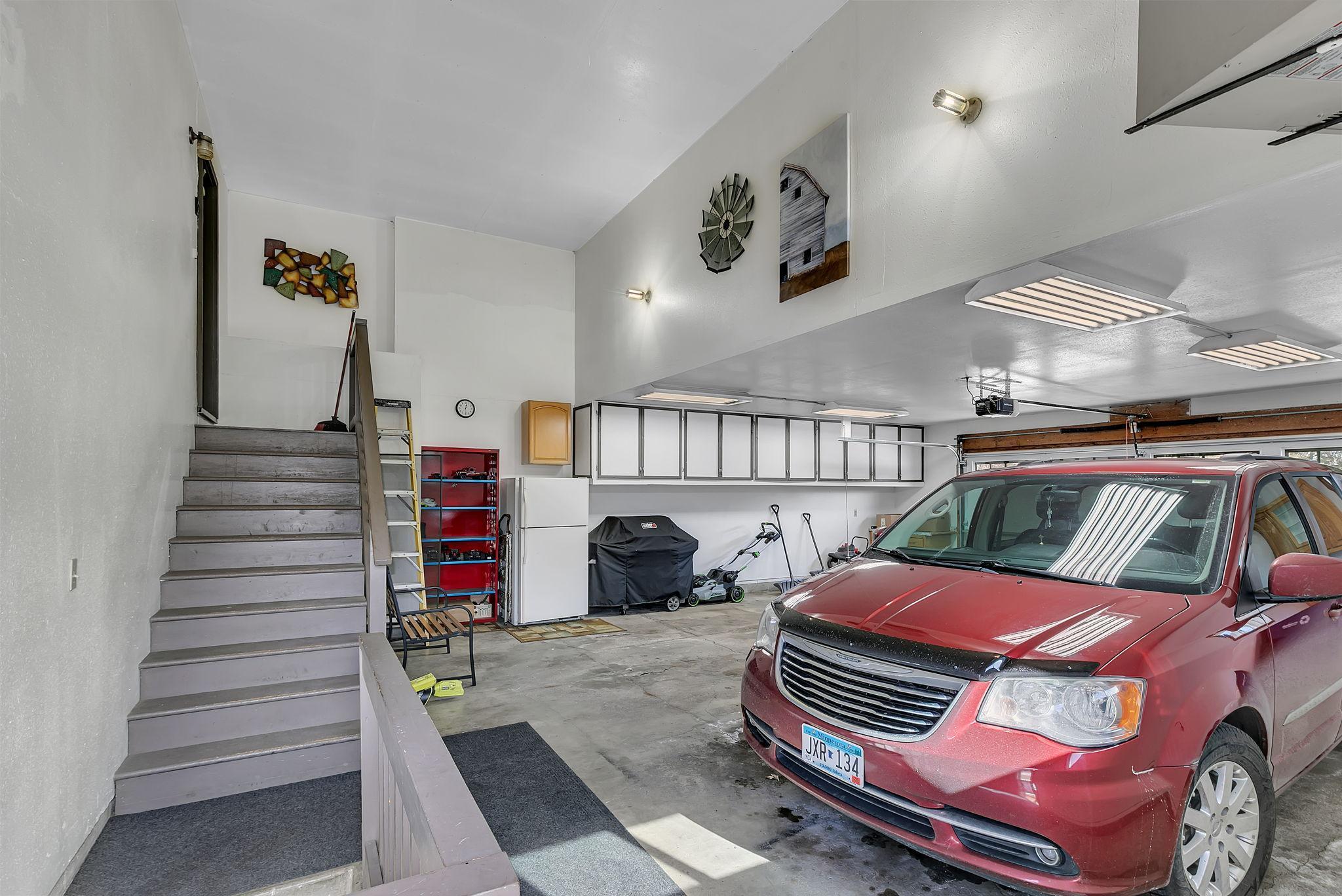 Attached 2-Car Garage w/additional Storage