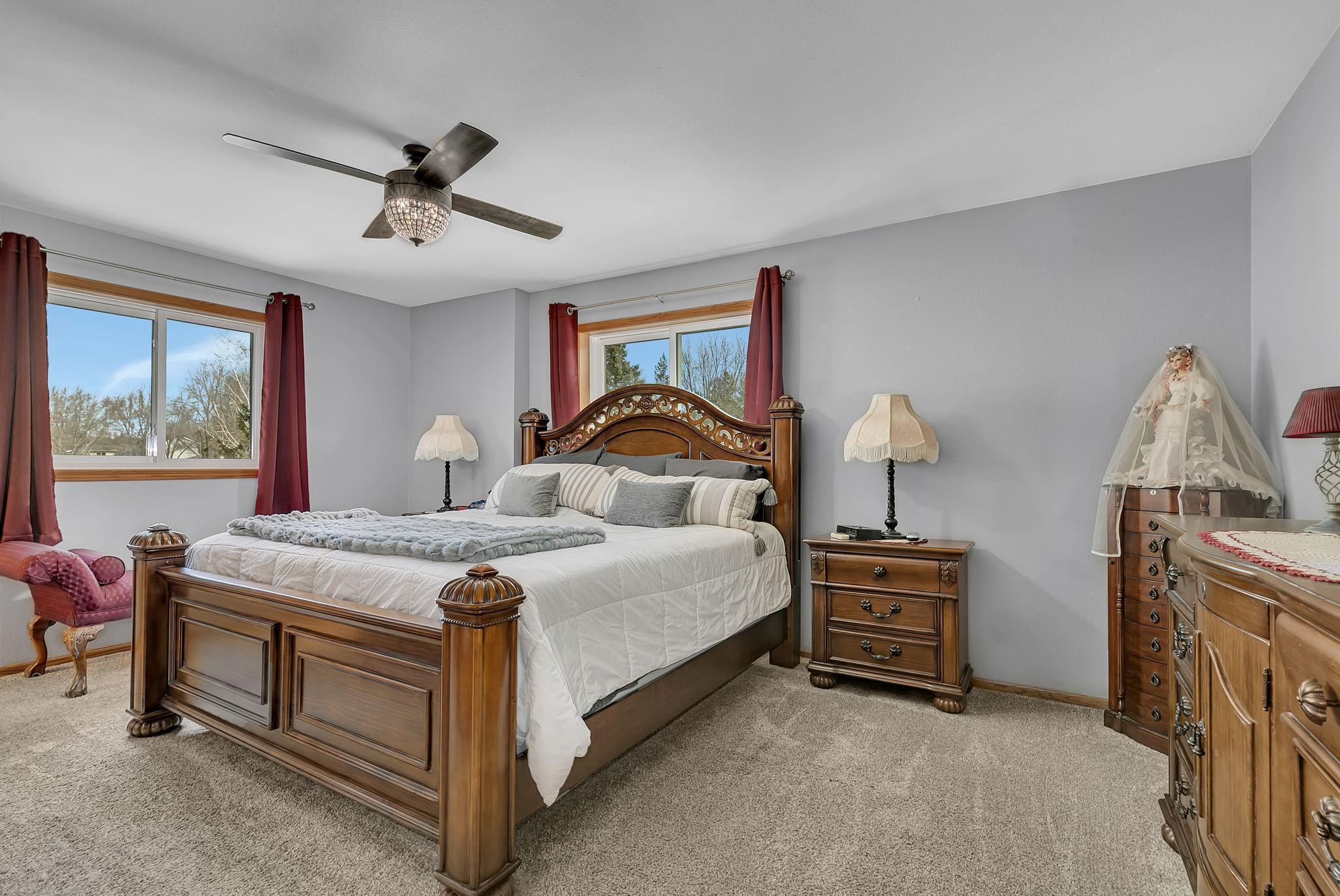 Primary Bedroom (Bedroom 2) Upstairs