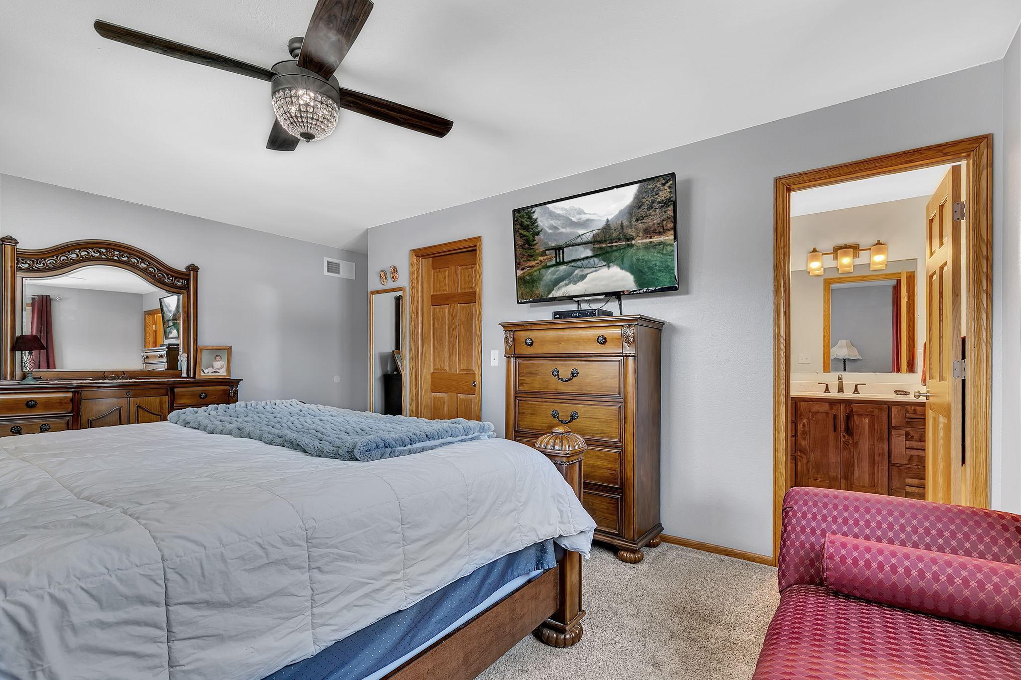 Primary Bedroom (Bedroom 2) Upstairs Opposite view