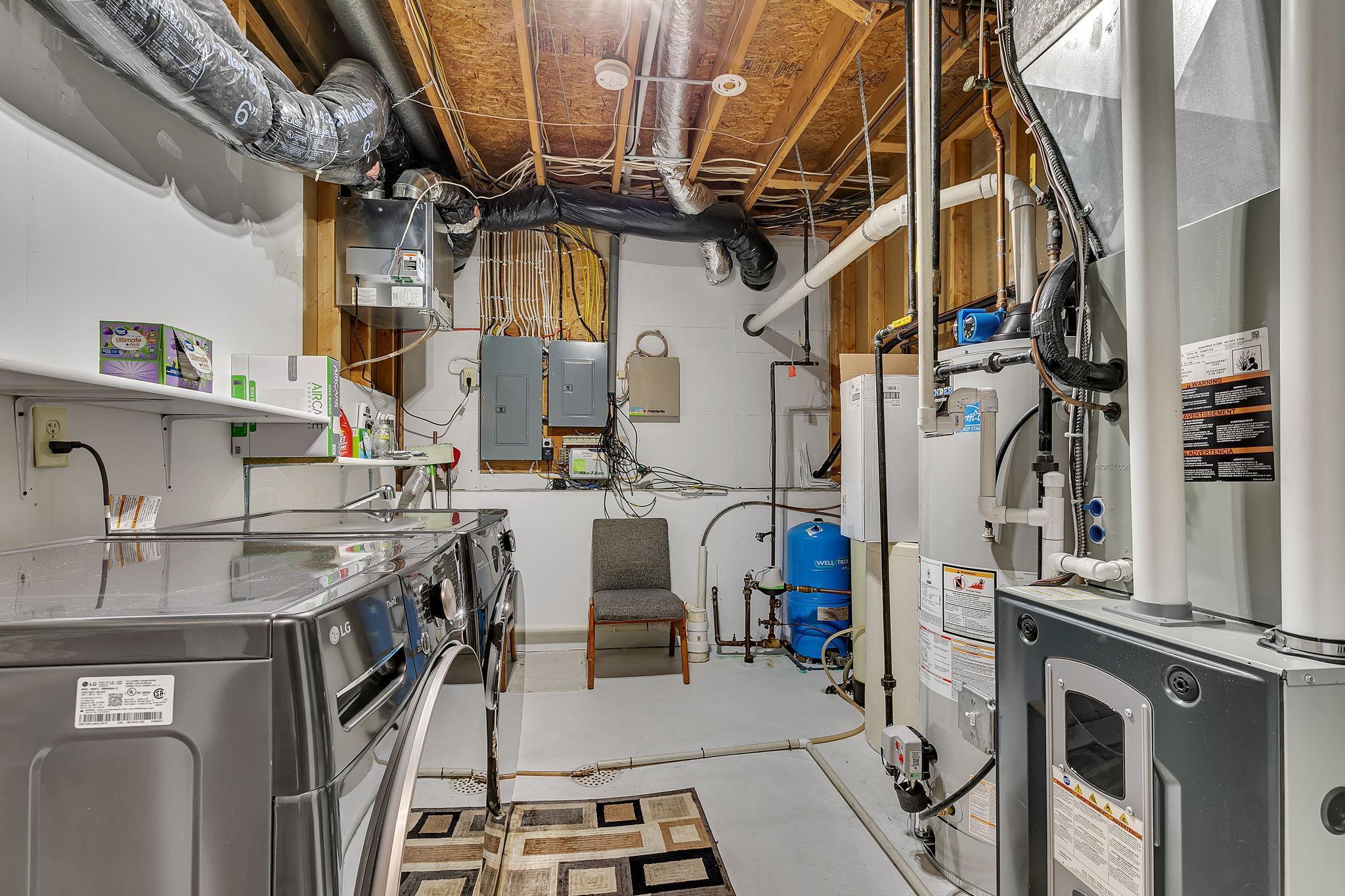 Mechanical Room & Laundry 2 Downstairs