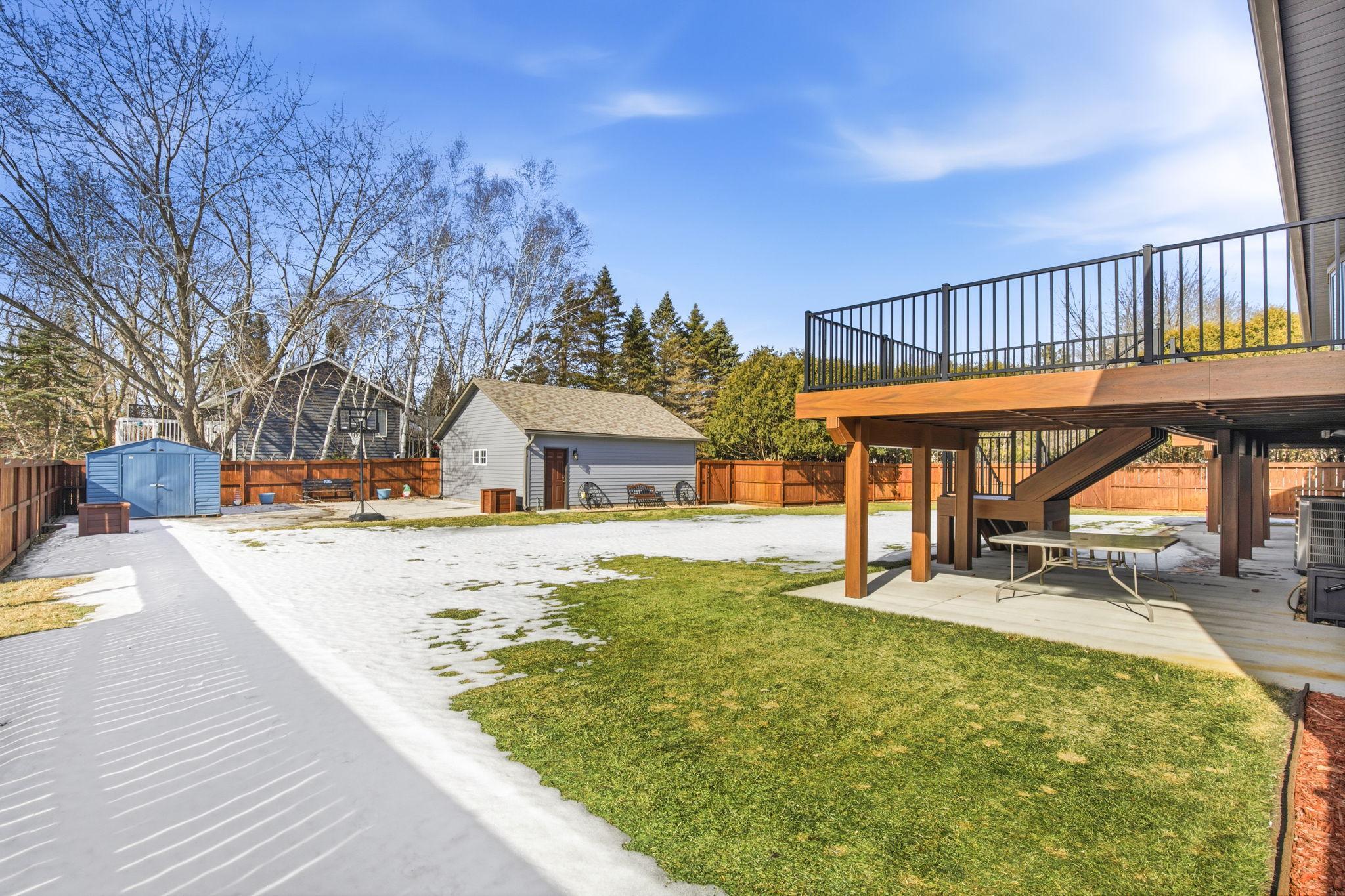 Backyard @ Detached 2-Car Garage