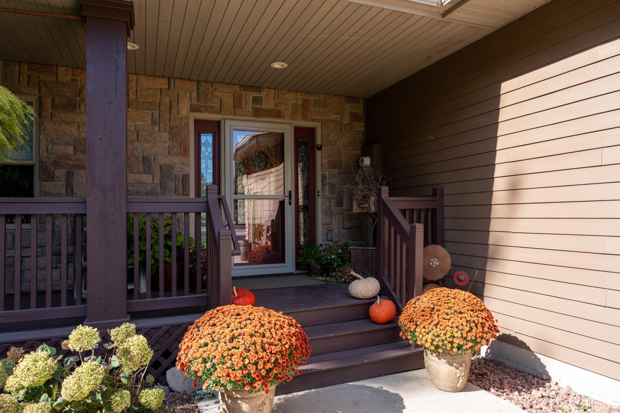 The home has a welcoming curb appeal!