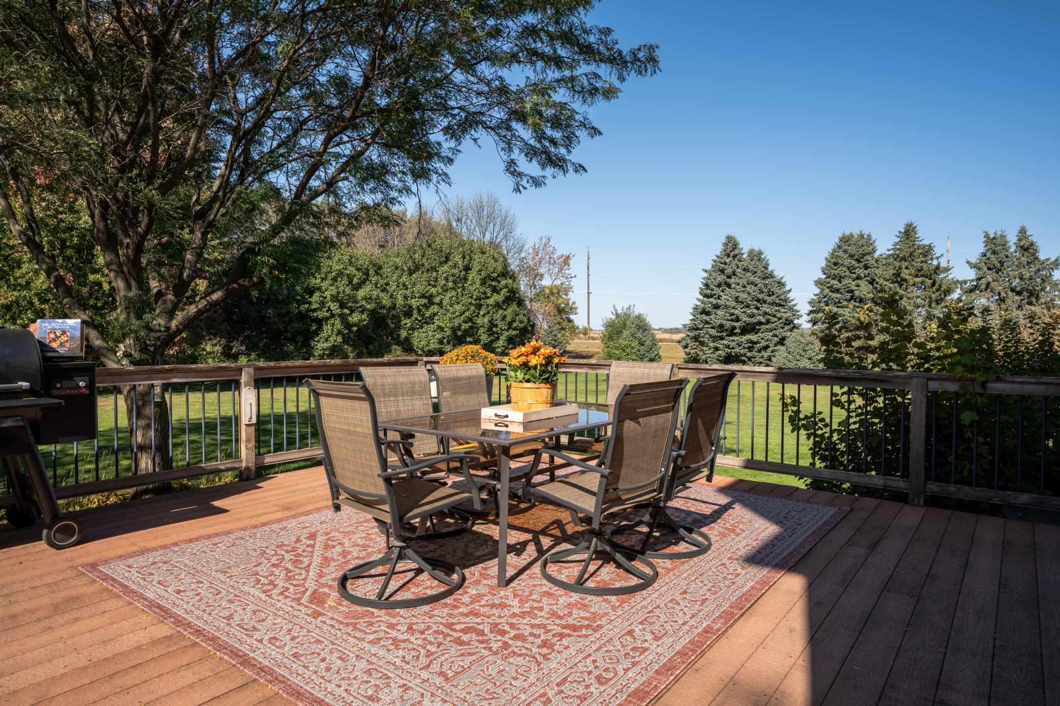 Fire up the grill. This deck is made for summer nights and backyard BBQs