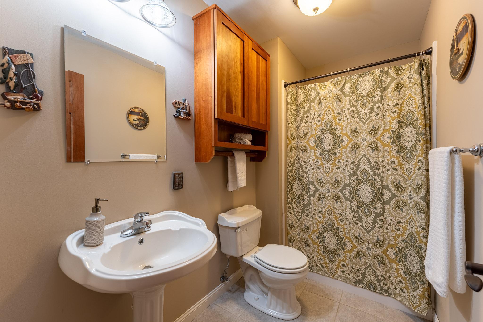 3/4 bathroom on the lower level