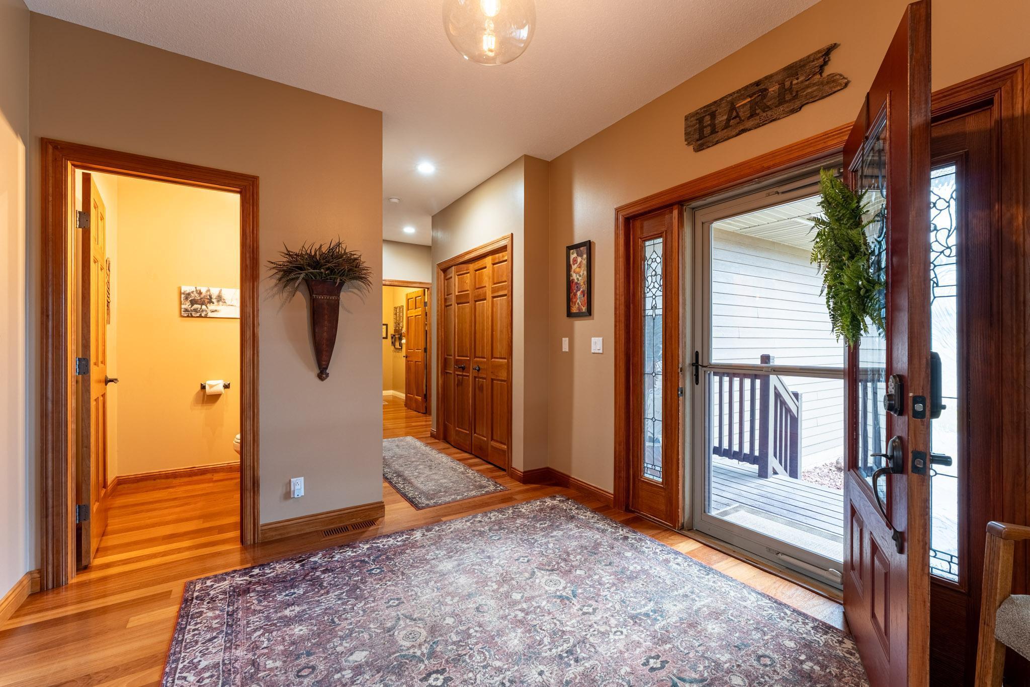 Check out the beautiful Brazilian cherry hardwood floors!