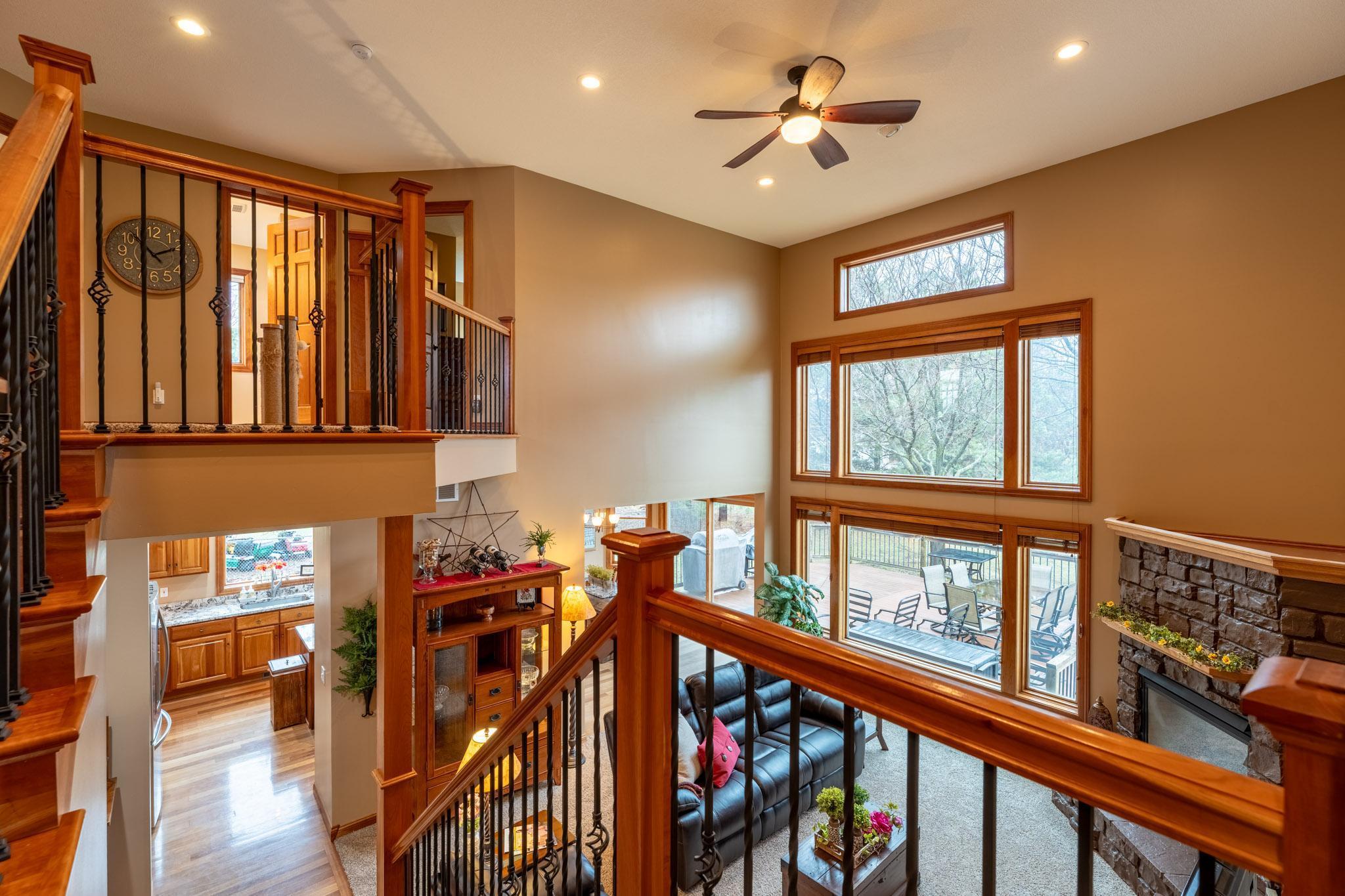 Now upstairs to the owner's suite, 3 bedrooms & bathroom.