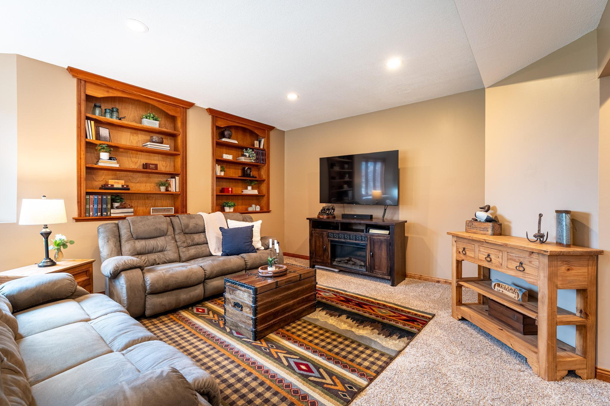 You'll appreciate the quality throughout the home - including beautiful built-in shelving.
