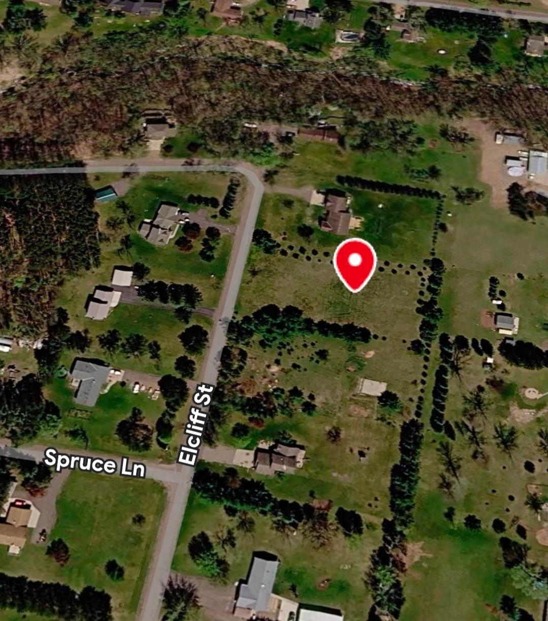 Aerial view of the lot