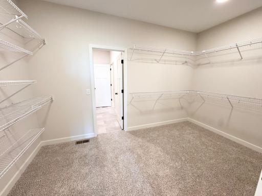 Primary Walk In Closet through to the Laundry Room