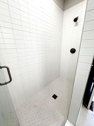 Primary Bath Walk In Tiled Shower