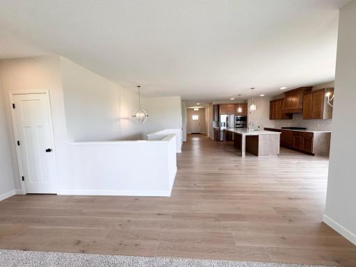 View of Kitchen and stairway from Dining Area