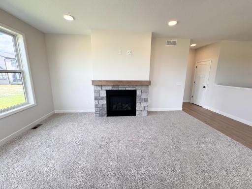 Stone Fireplace