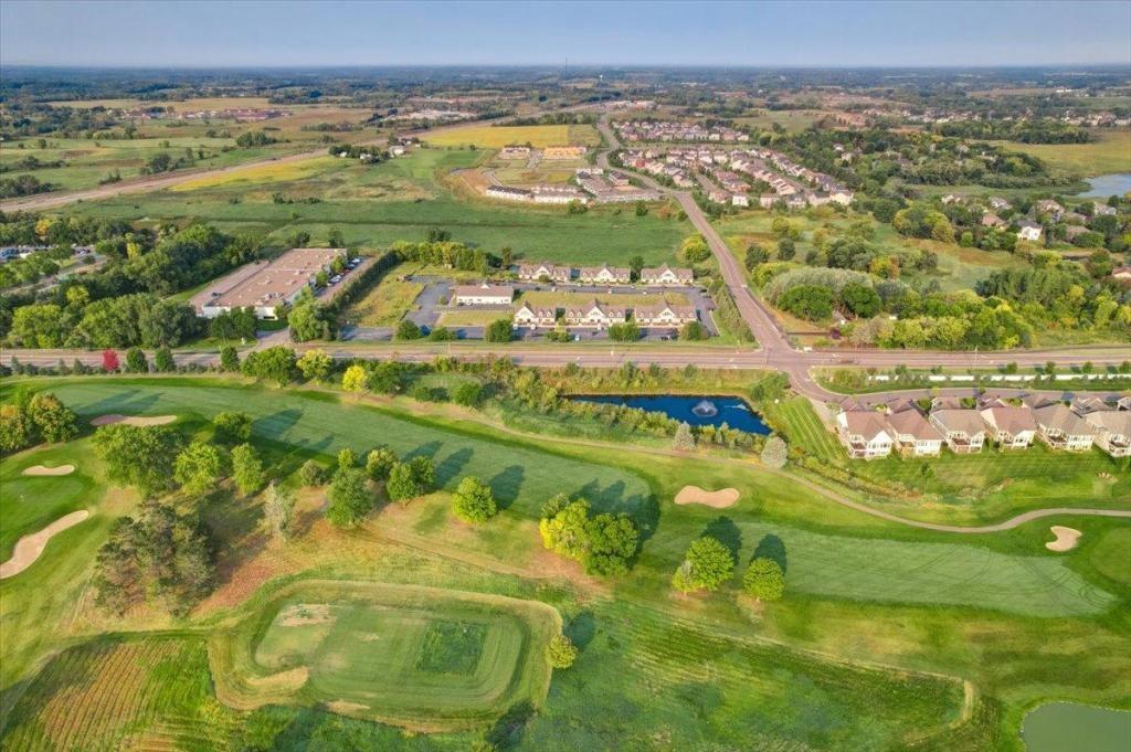 Aerial view of Medina’s growing community, offering a balance of development and rural charm.