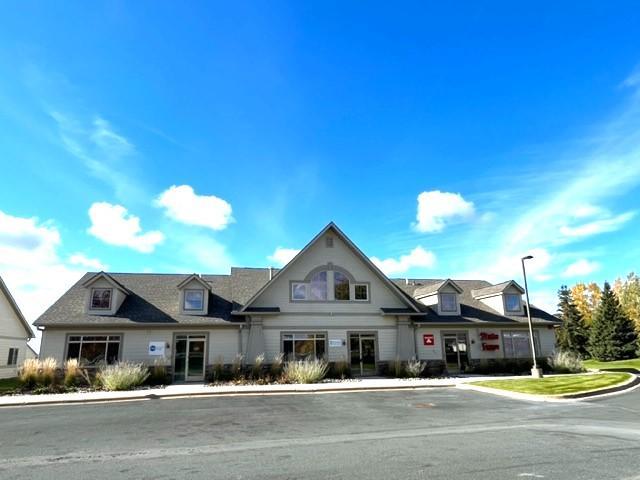 Completed business condo building with three individual units.