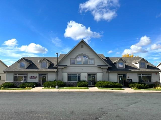 Completed business condo building with three individual units.