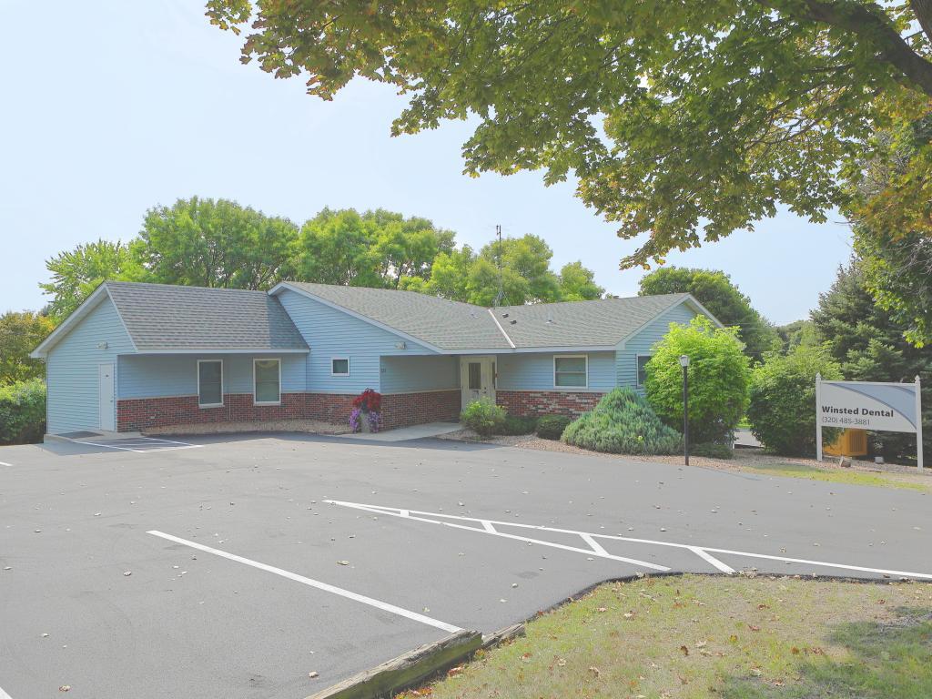 New paved and line parking lot
