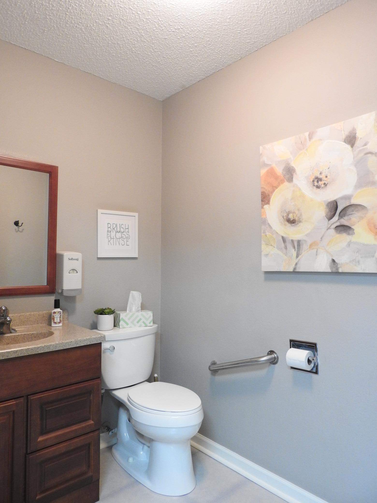 Half bath for clients