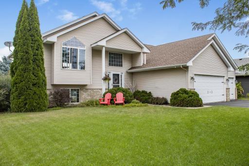 Very welcoming exterior and the front yard overlooks a park.