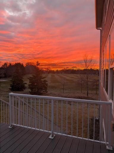 And gorgeous sunsets from your deck!