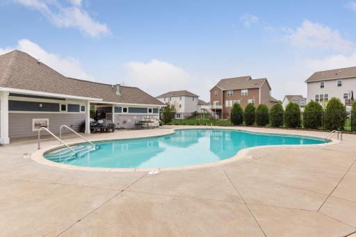The neighborhood offers a community pool.