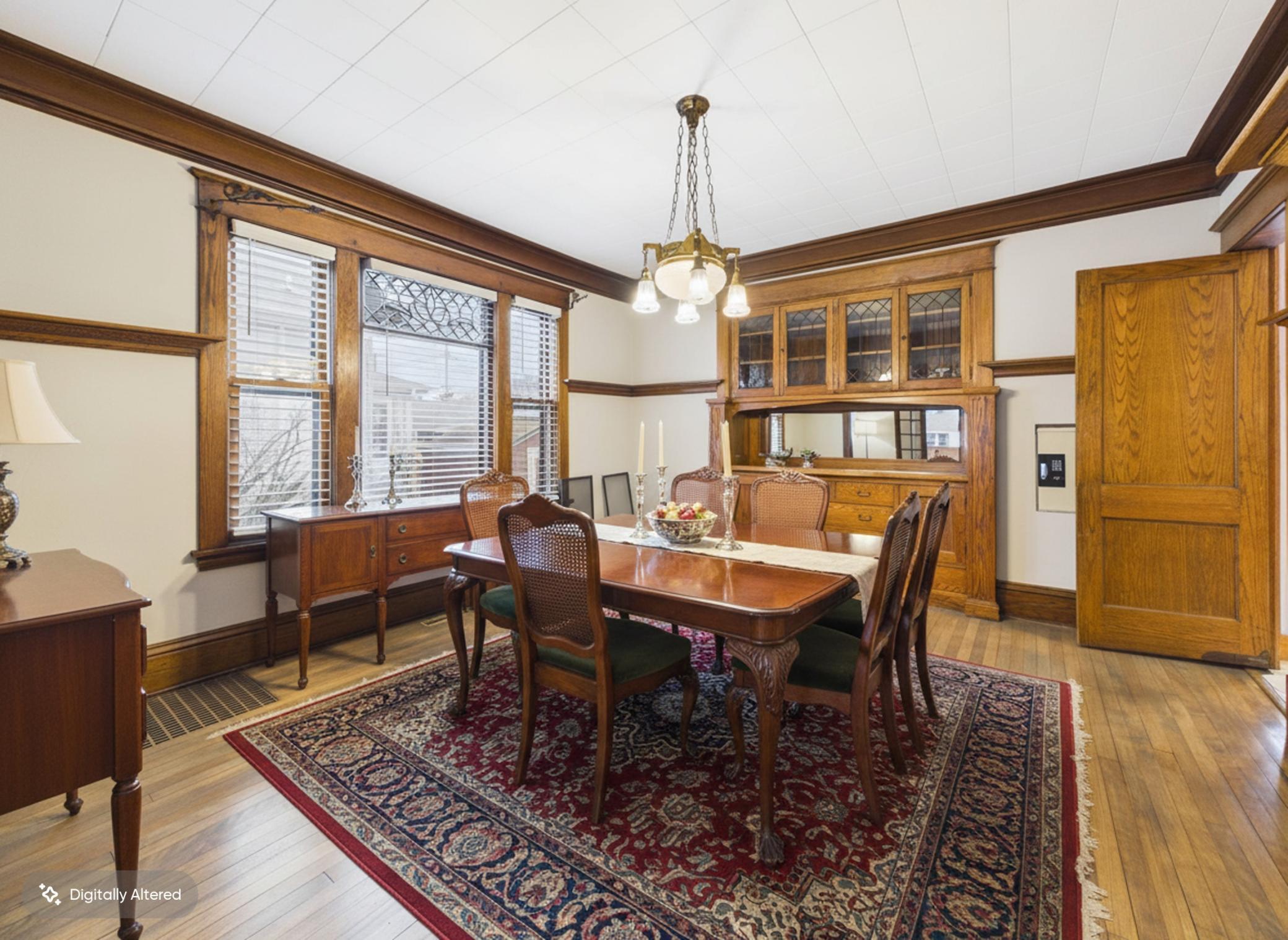 Virtually staged dining room - 3032 Longfellow Ave., Minneapolis