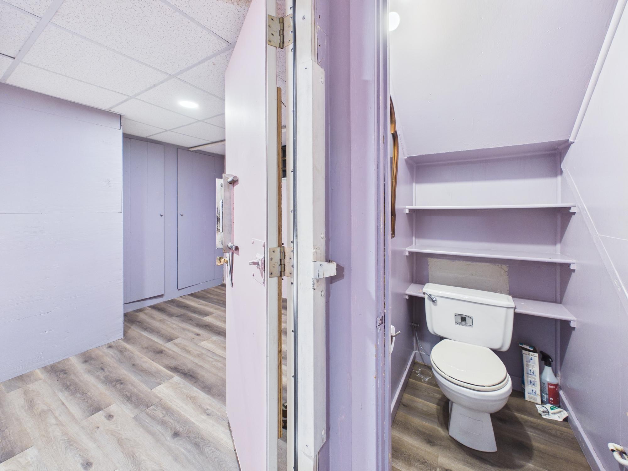 Basement toilet with third room to the left - 3032 Longfellow Ave., Minneapolis