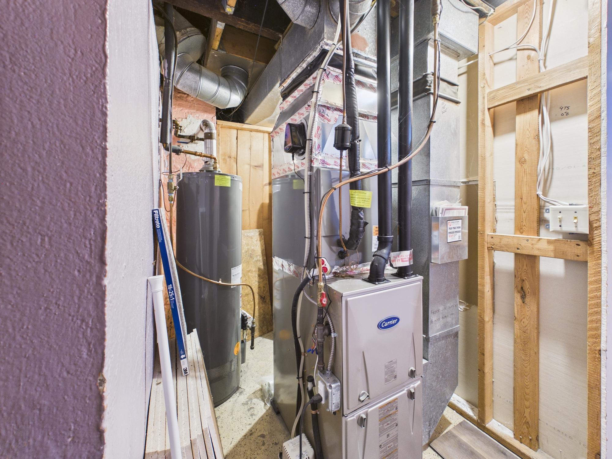 Newer forced air furnace with whole home in-duct air purifier - 3032 Longfellow Ave., Minneapolis