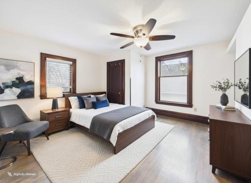 Virtually staged Bedroom 1 - 3032 Longfellow Ave., Minneapolis