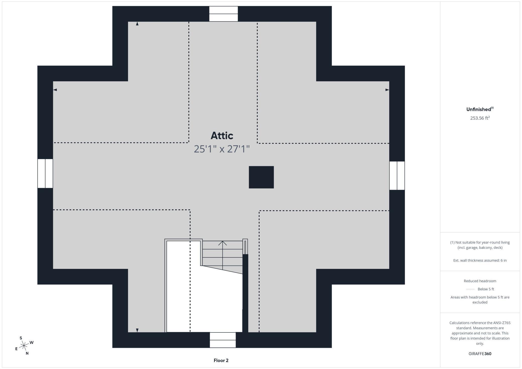 Walk-up Attic (unfinished) - 3032 Longfellow Ave., Minneapolis
