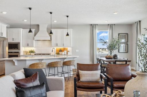 Photo of previously built model home, finishes, selections, and colors to vary.