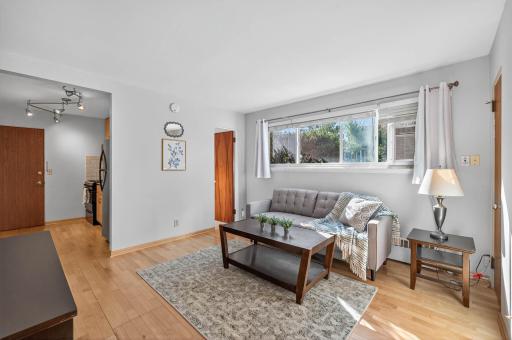 Welcome to this warm and cozy condo with large west facing window